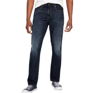 Old Navy Men’s Straight Jeans Blue Dark Wash Built-In Tough Built-In Flex 34x34